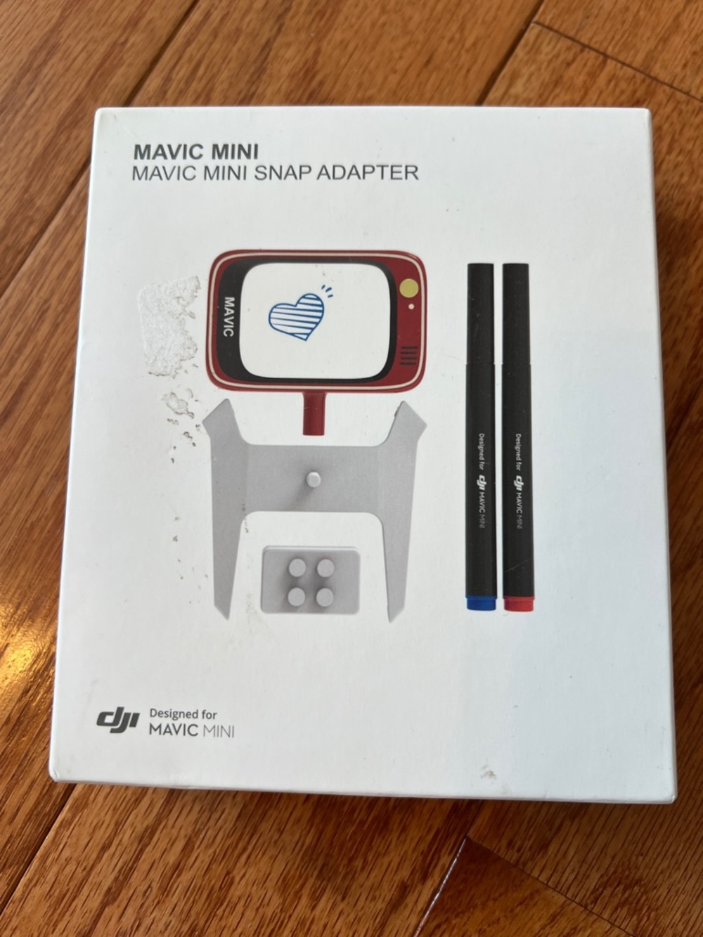 DJI Mavic Mini Snap Adapter - White with Red, Black & Blue Accents